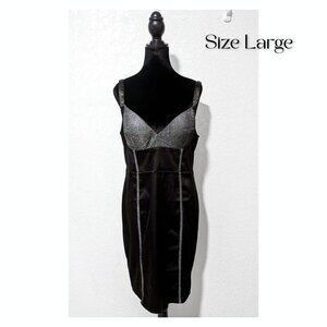 Black Satin Glitter Bust Bodycon Mini Dress – Blithe, New With Tags